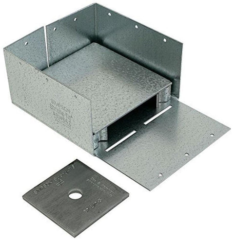 Simpson Strong-Tie 6" X 6" ABW Wood Post Galv Steel Support Base ABW66Z, 10Pk