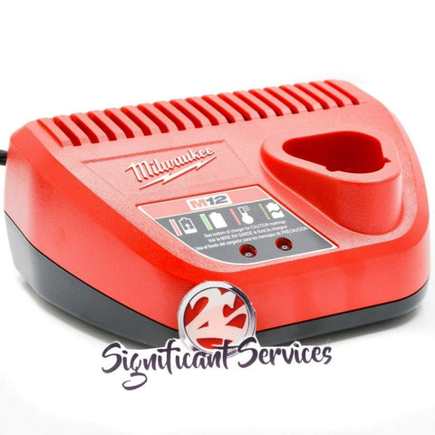 New Genuine Milwaukee 48-59-2401 M12 12V Lithium Ion Battery Charger 12 Volt 3pk