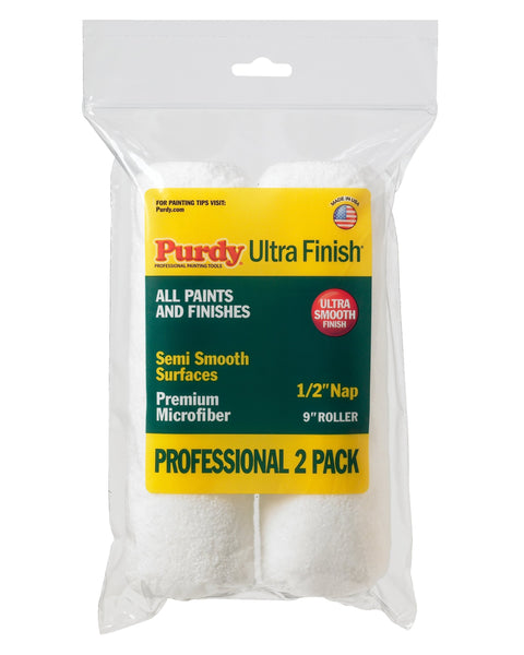 Purdy 140878200 Ultra Finish Microfiber Cover-Multi-Packs 1/2"-2-Pack, One Size, 2 Count
