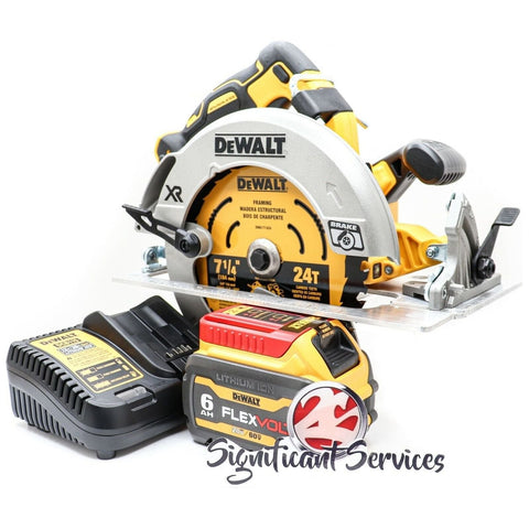 DeWalt DCS570B 7-1/4" 20V MAX Cordless Circular Saw Li-Ion 6.0 Ah Battery Kit