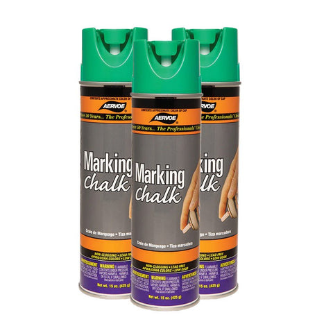 Aervoe 219 Green Spray Chalk 12 pack