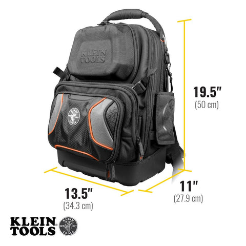 Klein Tools 55485 Tool Bag Backpack, Durable Electrician Backpack with 48 Pockets for Hand Tools