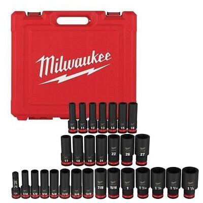 Milwaukee Socket IMP Set 6PT SAE&M 1/2IN 49-66-7016