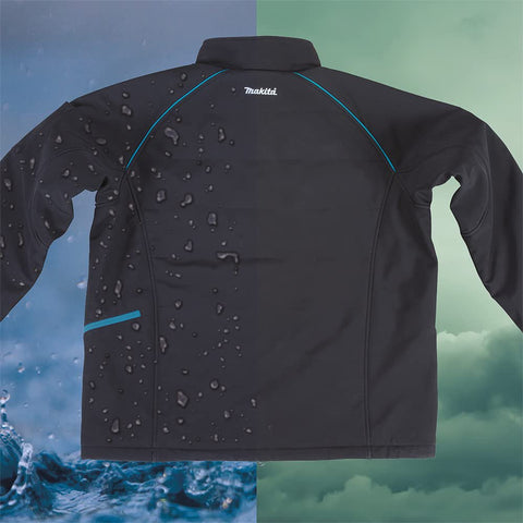 Makita DCJ205ZL 18V LXT Heated Jacket, Only (Black, L), Large
