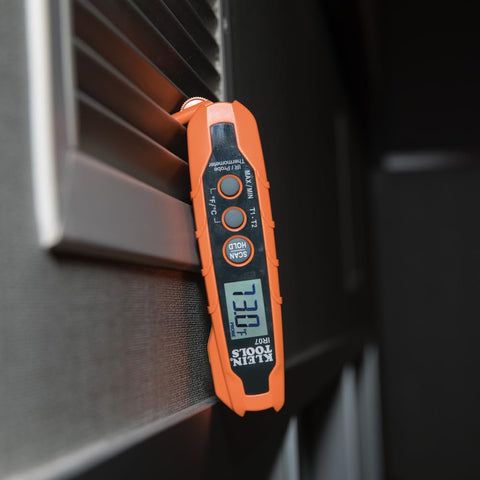 Klein Tools IR07 Dual IR Infared Probe Pocket Size LCD Digital Thermometer