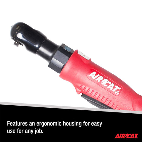 AIRCAT ACR801R 3/8-Inch Pneumatic Composite Ratchet 320 RPM 35 ft-lb Max Torque