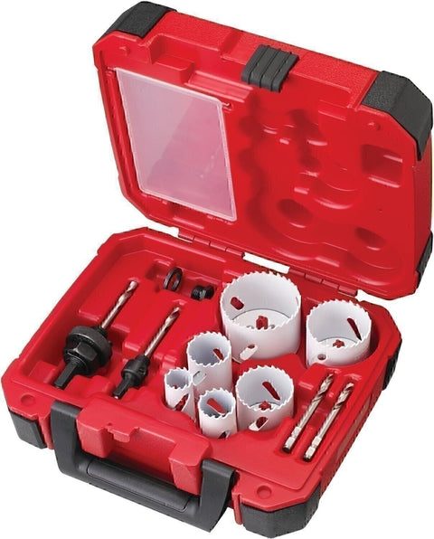 Milwaukee 49-22-4095 Hole Dozer Electricians Ice Hardened Hole Saw Kit 10Pc NEW