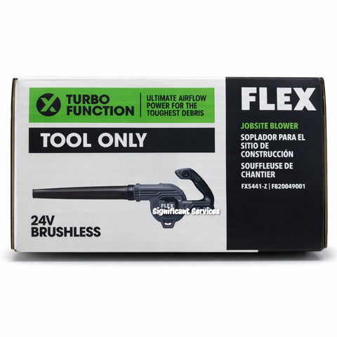 FLEX FX5441 24V Li-Ion Brushless Cordless Jobsite Blower 115 CFM 185 MPH