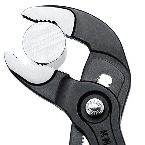 Knipex 8702180TBKA Cobra Water Pump Pliers "7.09" with soft handle and tether...