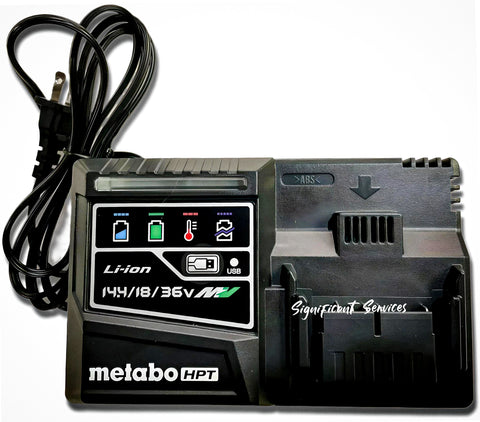 Metabo HPT UC18YSL3 Battery Charger 14.4V 18V 36V MultiVolt Fast Charger