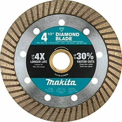 Makita B-69696 4-1/2" Diamond Blade, Turbo, General Purpose