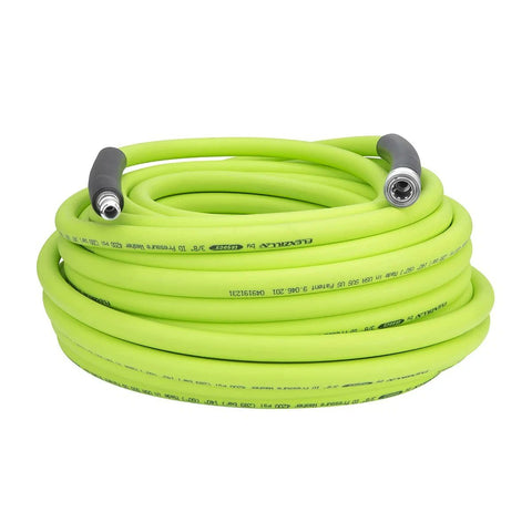 Flexzilla HFZPW426100Q-E Pressure Washer Hose 3/8 in x 100 ft 4200 PSI ZillaGreen