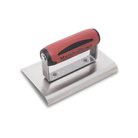 MARSHALLTOWN 138SSD Curved Concrete Edger, 6 x 4 Stainless Steel Blade, 5/8 Lip x 1/2 Radius, Made In The USA