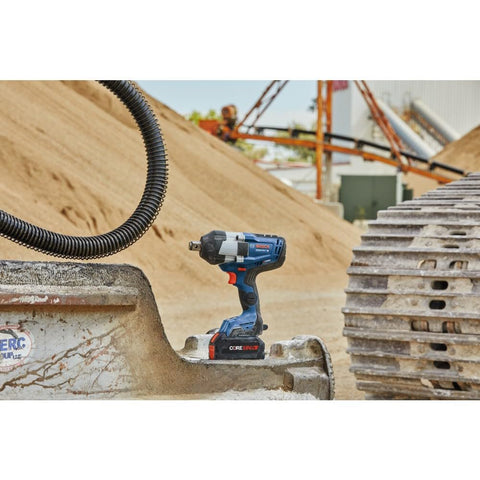Bosch PROFACTOR GDS18V-770N 18V Cordless 3/4 In. Impact Wrench with Friction Ring and Thru-Hole, Battery Not Included , Blue