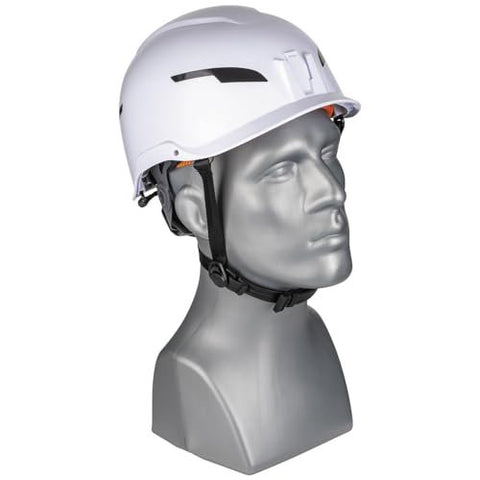 Klein Tools 60564 Safety Helmet, Type-2 Safety Helmet 20kV Protection, Non-Vented, Class E, White
