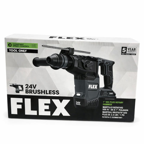 Flex FX1551A 24V 1 in SDS Plus Cordless Rotary Hammer Drill Variable Speed