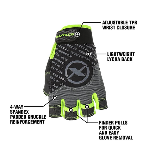 Flexzilla GH330 XXL High Dexterity Polyurethane Palm Gray Black ZillaGreen