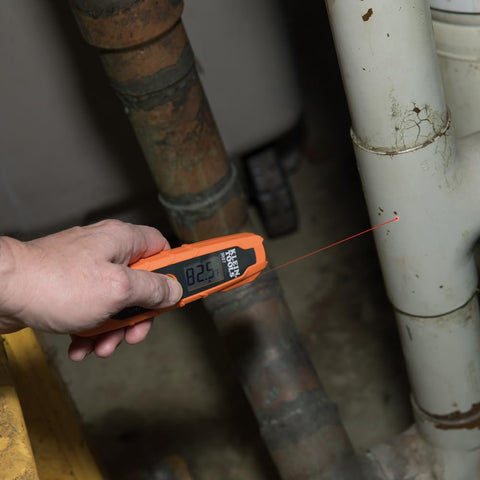 Klein Tools IR07 Dual IR Infared Probe Pocket Size LCD Digital Thermometer