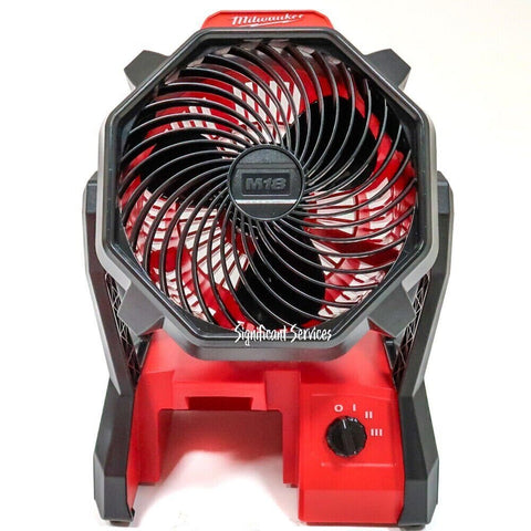 Milwaukee 0886-20 M18 18V Compact Cordless Battery Jobsite Fan Bare Tool in box