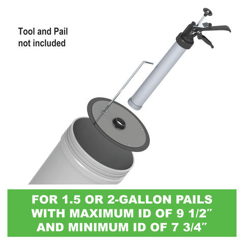 Albion Engineering 504-G16 Slip-on Follow Plate for 2 Gallon Pail No Threading