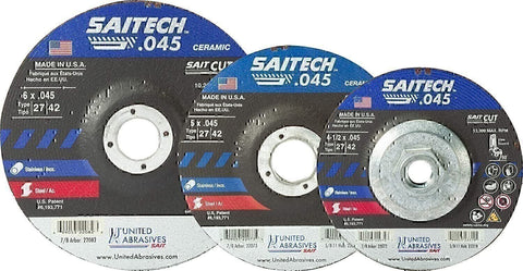 United Abrasives-SAIT 22073 Saitech Cut-Off Wheels Type 27 Depressed Center...