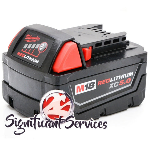 Milwaukee 48-59-1812 M12/M18 Battery Charger & (1) 48-11-1850 5.0Ah Lithium Ion Battery