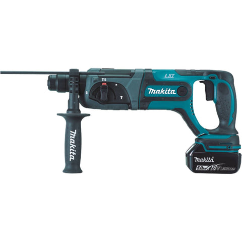 Makita XRH04T 18V LXT Lithium-Ion Cordless 7/8" Rotary Hammer Kit, Accepts Sds-Plus Bits (5.0Ah)
