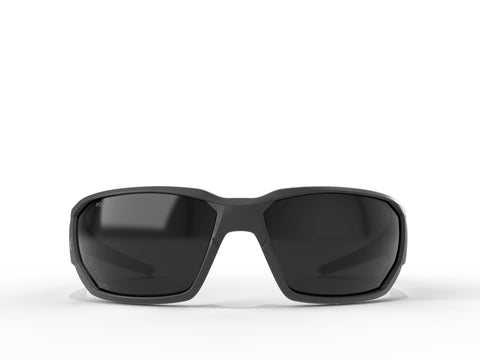 Edge Eyewear TXD416 Dawson Matte Black Frame/Polarized Lens Safety Glasses