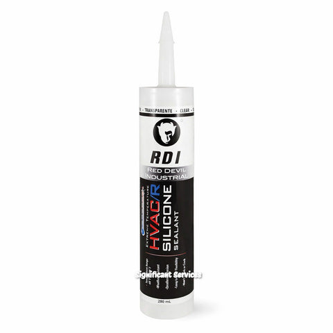 Red Devil RDVL897 Extreme Temperature HVAC/R Silicone Sealant Clear 280 ml USA