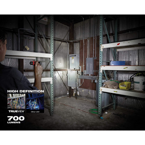 MILWAUKEE'S 2110-21 700-Lumen LED Rechargeable Aluminum Flashlight