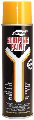 Aervoe 720 Yellow Line Striper Spray Paint - Lot of 12