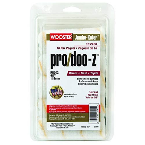 Wooster Brush RR502 4.5 Inch Jumbo-Koter Pro/Doo-Z 3/8 inch Nap 30 Pack