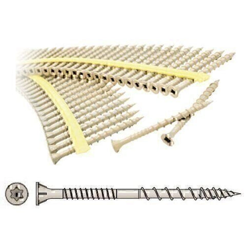 Simpson Strong-Tie SST DSVT212S DSV Wood Screw #10 x 2-1/2 in Tan Quik Guard