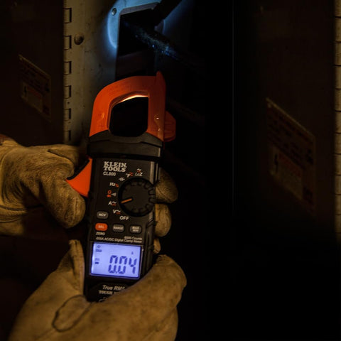 Klein Tools CL800 Digital Clamp Meter TRMS AC/DC LoZ NCVT Temp 1000V 6000 Ct