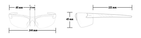 EDGE DZ111VS-G2 Zorge G2 Wrap-Around Anti-Fog / Vapor Shield Safety Glasses