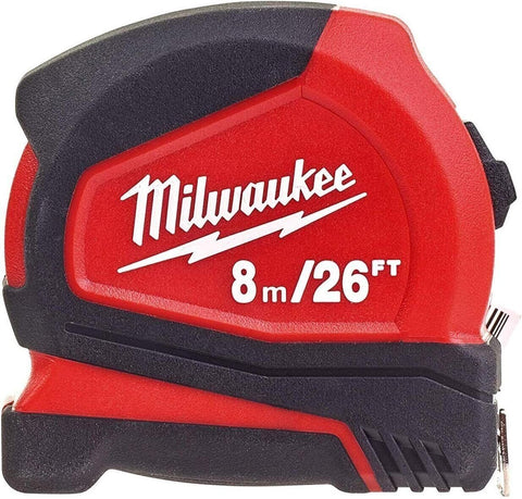 Milwaukee 48-22-6826 Tape Measure Metric Compact Auto Lock Tool 8m 26 F