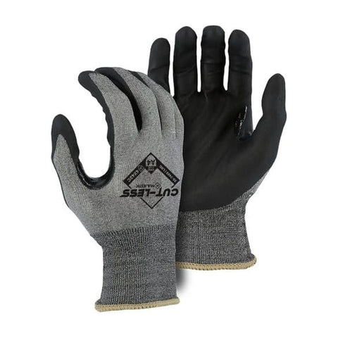 35-7465 Cut-Less Watchdog Glove with Foam Nitrile Palm Coating Black Large