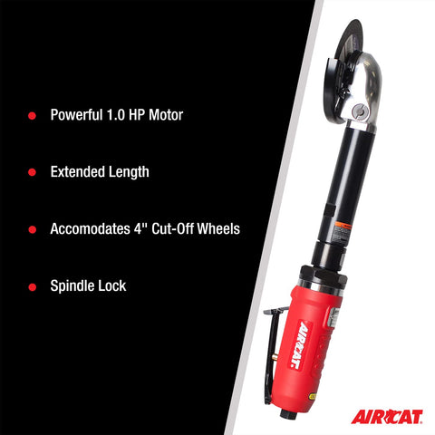 AIRCAT 6275-A 1.0 HP 4" Extended Inside Cut-Off Tool, 14,000 RPM