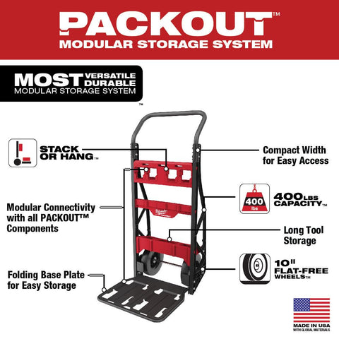 Milwaukee 48-22-8415 PACKOUT 2-Wheel Hand Truck Utility Cart