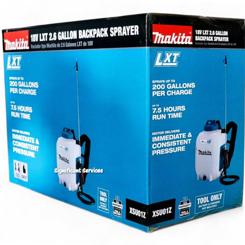 New Makita XSU01Z 18V 18 Volt LXT Li-Ion Cordless 2.6 Gallon Backpack Sprayer