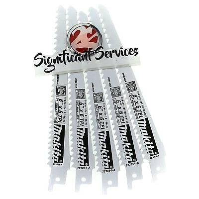 Makita 723058-A-5 6-Inch 6-TPI Wood Cutting Reciprocating Saw Blade