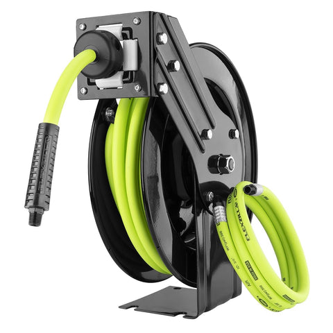 Flexzilla L8603FZ Open Face Retractable Air Hose Reel, 3/8 in. x 25 ft