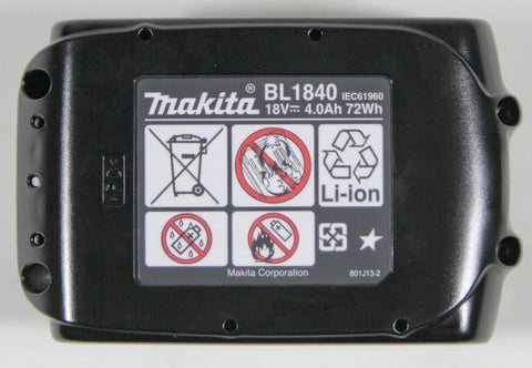 New MAKITA BL1840B LXT 18V Lithium-Ion 4.0 Ah Battery Pack NEW in PACKAGE