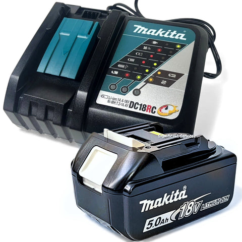 Makita BL1850B 18V 5.0Ah Battery + DC18RC Charger LXT Li-Ion Kit