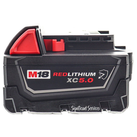 New Milwaukee 48-11-1850R M18 18V 5.0Ah Li-Ion XC Extended Capacity Battery Pack