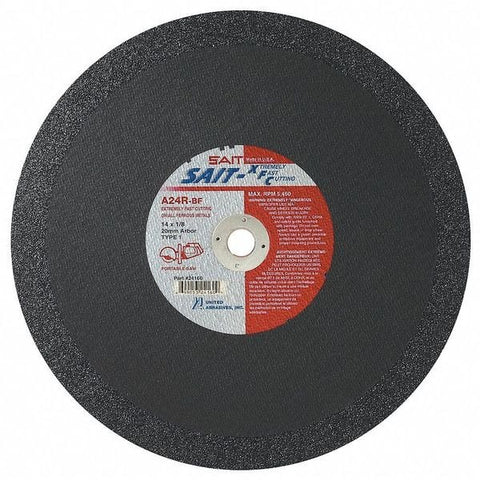 United Abrasives SAIT UA 24160 Cut-Off Wheel 14 x 1/8 x 20mm Type 1 XFC 10-Pack