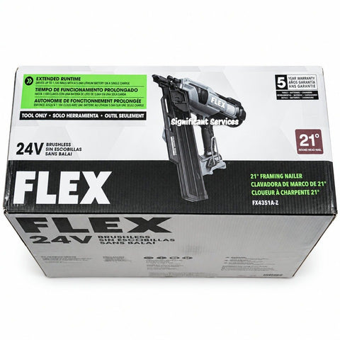 FLEX FX4351A-Z 21° Brushless Cordless Framing Nailer 24V Bare Tool Only