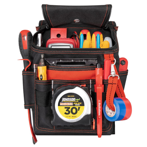 Hultafors Work Gear HT5124 Medium Ziptop Utility Pouch, Heavy Duty Ballistic