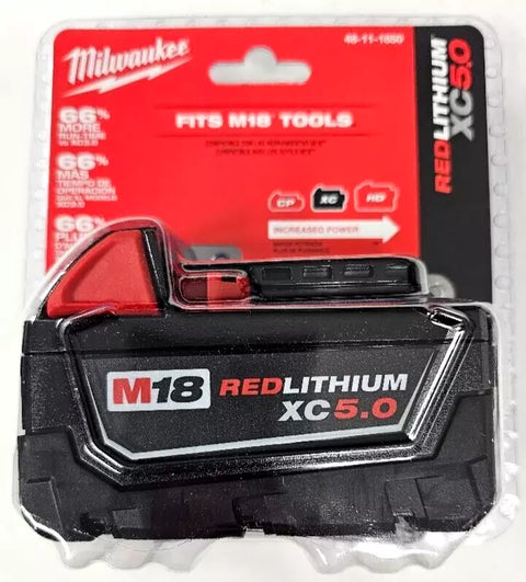Milwaukee M18 48-11-1850 5.0 AH Batteries 5.0 18V