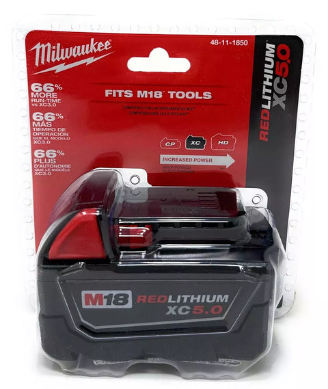 Milwaukee M18 48-11-1850 5.0 AH Batteries 5.0 18V